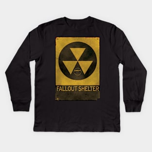 Fallout Shelter - Old & Busted! Kids Long Sleeve T-Shirt